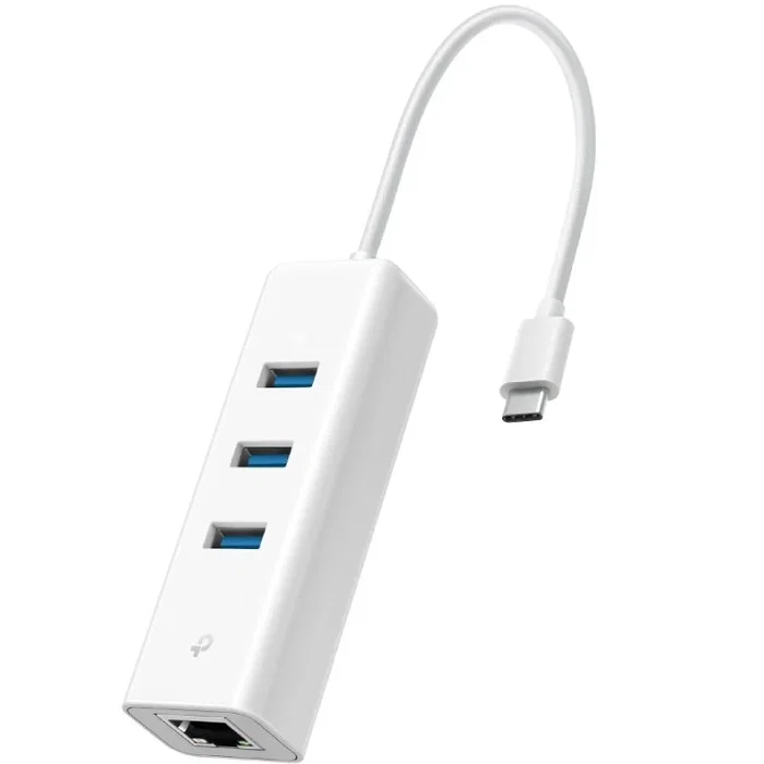 TP-Link UE330C Hub USB-C con 3 Puertos USB 3.0 y Gigabit Ethernet Blanco TP-Link UE330C Hub USB-C con 3 Puertos USB 3.0 y Gigabit Ethernet Blanco